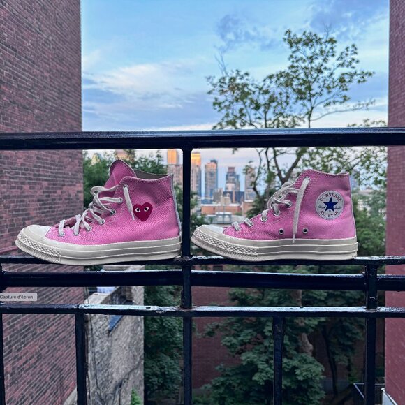Comme des garçons x Converse Chuck 70 Heart High Top - M sz 6 - Picture 11 of 12